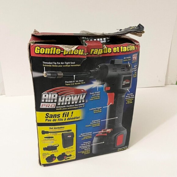 Air Hawk Pro Automatic Cordless Tire Inflator Portable Air Compressor - Picture 16 of 16